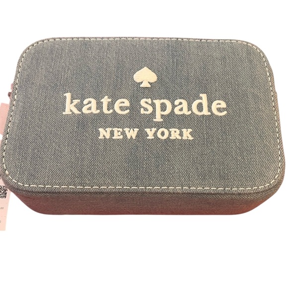 kate spade Handbags - Kaye spade New York NWT gorgeous mini camera bag in colorblock denim and white